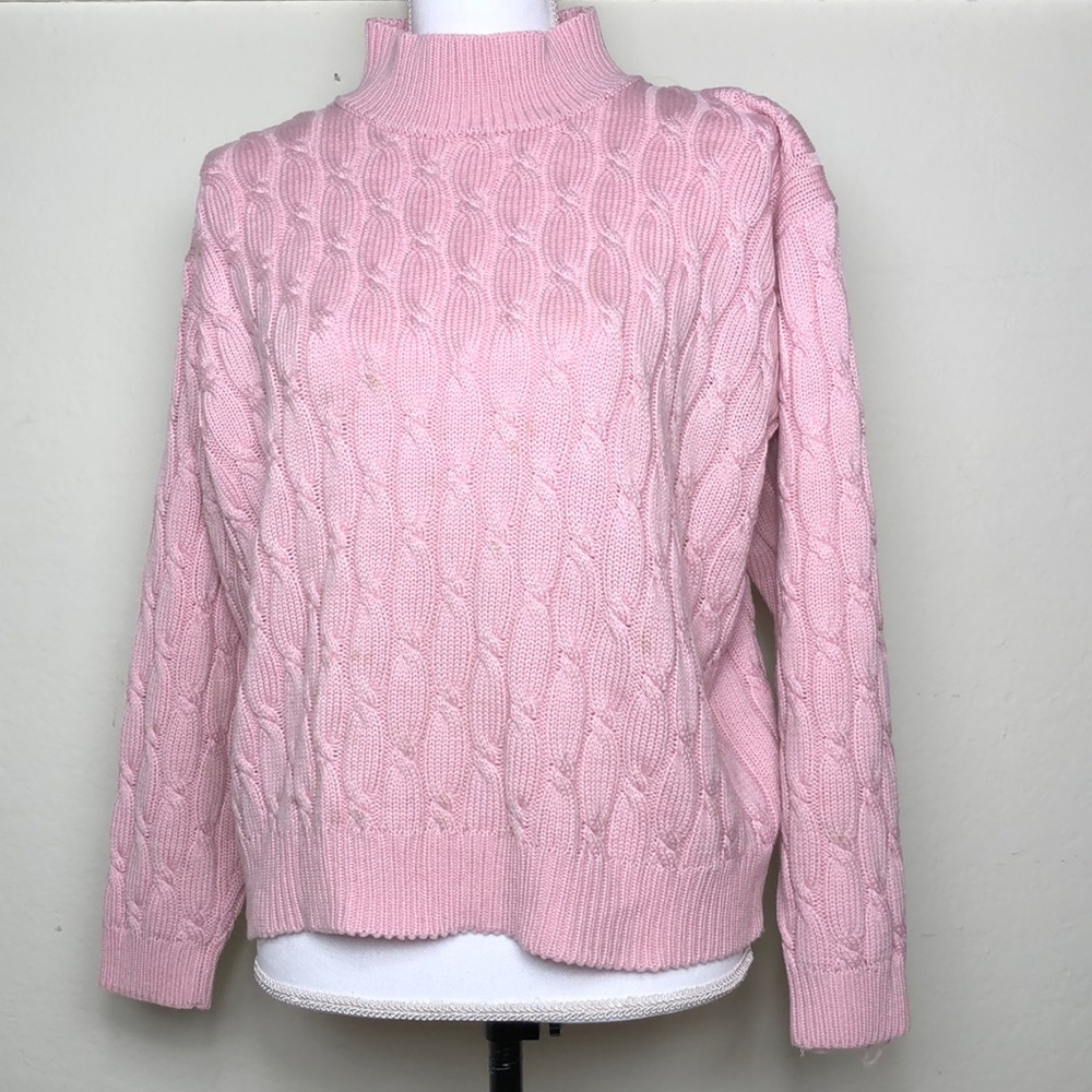 Karen Scott pink sweater